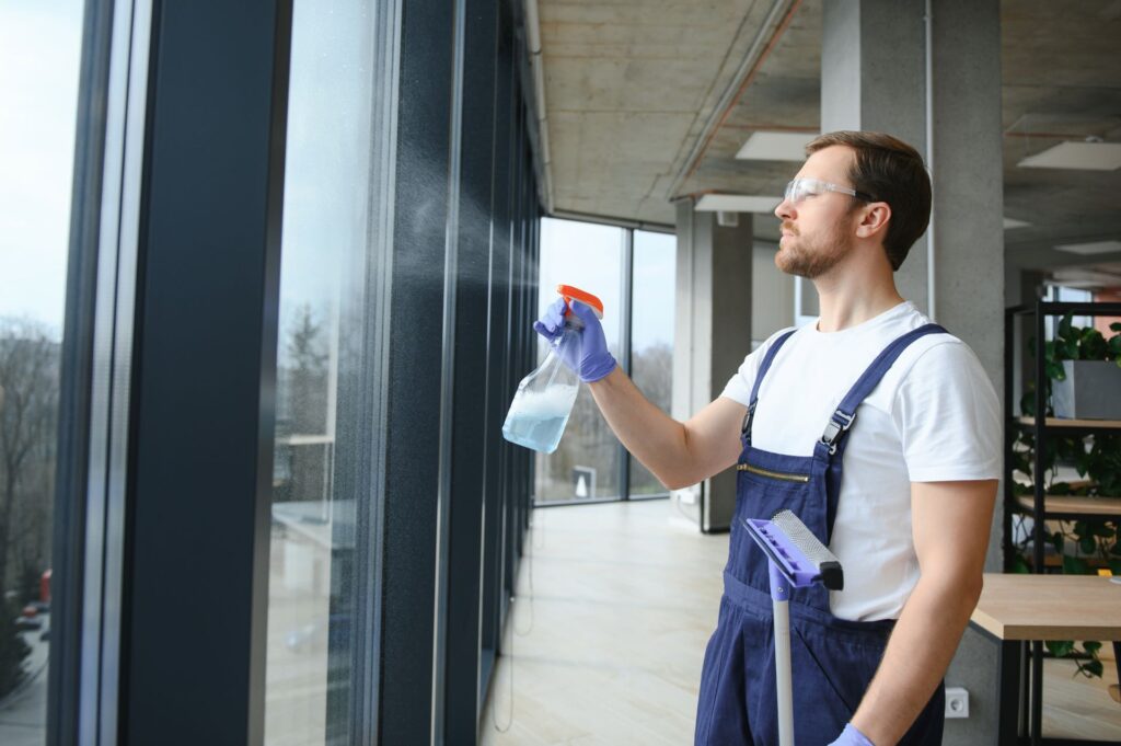 Out team performing industrial cleaning in Melbourne